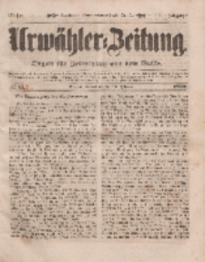 Urwähler-Zeitung : Organ für Jedermann aus dem Volke, Sonnabend, 19. Februar 1853, Nr. 42.