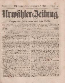 Urwähler-Zeitung : Organ für Jedermann aus dem Volke, Sonntag, 20. Februar 1853, Nr. 43.