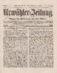 Urwähler-Zeitung : Organ für Jedermann aus dem Volke, Sonnabend, 5. März 1853, Nr. 54.