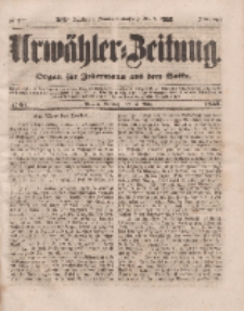 Urwähler-Zeitung : Organ für Jedermann aus dem Volke, Sonntag, 13. März 1853, Nr. 61.