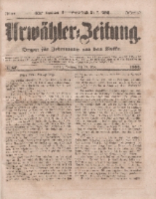Urwähler-Zeitung : Organ für Jedermann aus dem Volke, Sonntag, 20. März 1853, Nr. 67.