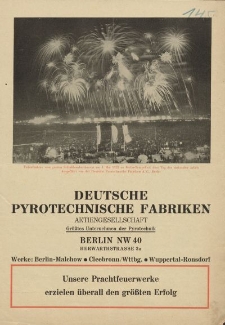 Deutsche Pyrotechnische Fabriken Aktiengesellschaft, Berlin - Magistrat der Stadt Elbing / Abt. III. - korespondencja handlowa (28.04.1934)