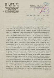 Der Stadtrat zu Nürnberger - Magistrat Stadt Elbing / Abt. III. - korespondencja (10.03.1934)