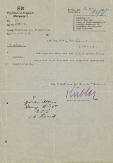 Der Führer der Brigade 5, Elbing - Magistrat der Stadt Elbing (Büro III) - korespondencja (26.03.1934 r.)