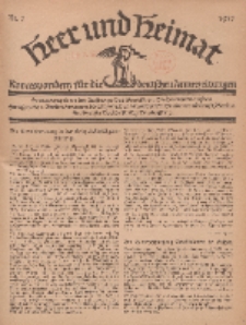 Heer und Heimat : Korrespondenz für die deutschen Armeezeitungen, 1917, Nr 7.