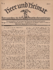 Heer und Heimat : Korrespondenz für die deutschen Armeezeitungen, 1917, Nr 9.