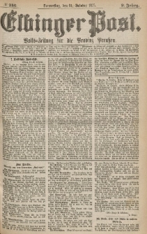 Elbinger Post, Nr.246 Donnerstag 21 October 1875, 2 Jh