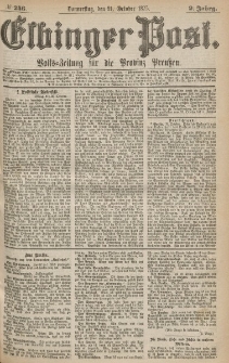 Elbinger Post, Nr.246 Donnerstag 21 October 1875, 2 Jh
