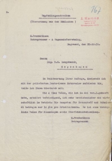 Empfehlungsschreiben ; Wie urteilt der Fachmann über die Leistungsfähigkeit der Deutz-Kemna-Walzen? - reklamy firmy J. Kemna, Braslau