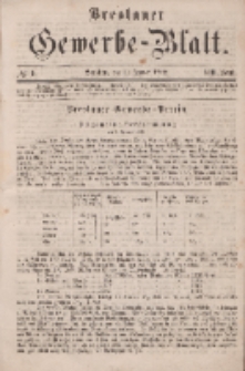 Breslauer Gewerbe-Blatt [...]. VIII. Band. 11. Januar, 1862, Nr. 1.