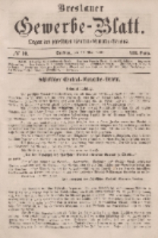 Breslauer Gewerbe-Blatt [...]. VIII. Band. 17. Mai, 1862, Nr. 10.