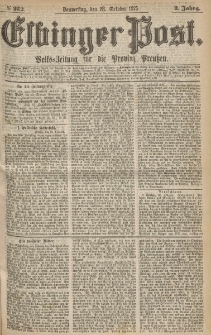 Elbinger Post, Nr.252 Donnerstag 28 October 1875, 2 Jh