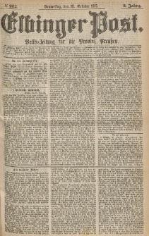 Elbinger Post, Nr.252 Donnerstag 28 October 1875, 2 Jh