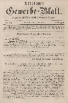 Breslauer Gewerbe-Blatt [...]. VIII. Band. 12. Juli, 1862, Nr. 14.