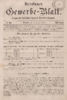 Breslauer Gewerbe-Blatt [...]. VIII. Band. 4. Oktober, 1862, Nr. 20.