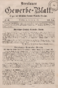 Breslauer Gewerbe-Blatt [...]. VIII. Band. 18. Oktober, 1862, Nr. 21.
