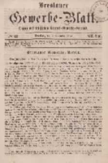 Breslauer Gewerbe-Blatt [...]. VIII. Band. 1. November, 1862, Nr. 22.