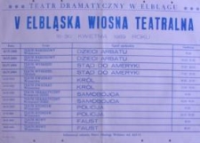 V Elbląska Wiosna Teatralna - 18 - 30 kwietnia 1989 r.