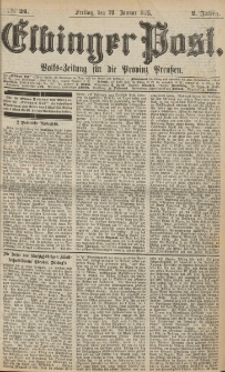 Elbinger Post, Nr. 24, Freitag 29 Januar 1875, 2 Jh