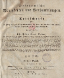 Oekonomische Neuigkeiten und Verhandlungen (Inhalt...Januar-Juni), 1828