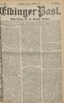 Elbinger Post, Nr. 28, Mittwoch 3 Februar 1875, 2 Jh