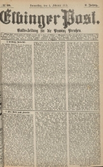 Elbinger Post, Nr. 29, Donnerstag 4 Februar 1875, 2 Jh