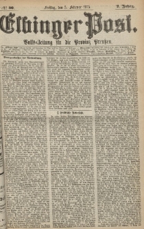 Elbinger Post, Nr. 30, Freitag 5 Februar 1875, 2 Jh