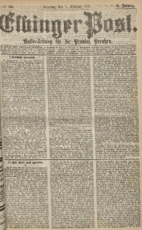 Elbinger Post, Nr. 32, Sonntag 7 Februar 1875, 2 Jh
