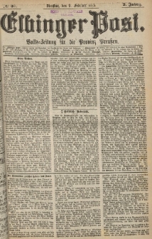 Elbinger Post, Nr. 33, Dienstag 9 Februar 1875, 2 Jh