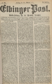 Elbinger Post, Nr. 36, Freitag 12 Februar 1875, 2 Jh