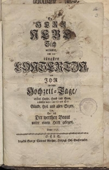 Da Herr Nebe sich verbindet mit der jüngsten Lonhertin und [...]