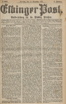 Elbinger Post, Nr.267 Sonntag 14 Nowember 1875, 2 Jh
