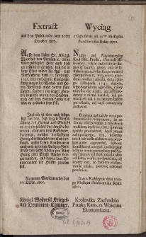 Extract aus dem Publicanduo vom 10ten October 1800=Wyciąg z ogłosienia od 10tego miesiądza pazdziernika Roku 1800