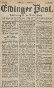 Elbinger Post, Nr.277 Freitag 26 Nowember 1875, 2 Jh