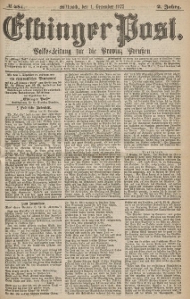 Elbinger Post, Nr.281 Mittwoch 1 Dezember 1875, 2 Jh