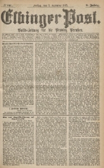 Elbinger Post, Nr.283 Freitag 3 Dezember 1875, 2 Jh