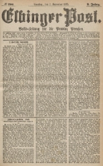 Elbinger Post, Nr.286 Dienstag 7 Dezember 1875, 2 Jh