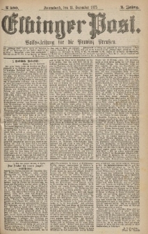 Elbinger Post, Nr.290 Sonnabend 11 Dezember 1875, 2 Jh