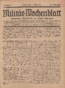 Militär-Wochenblatt : unabhängige Zeitschrift für die deutsche Wehrmacht, 111. Jahrgang, 11. Juli 1926, Nr 2.