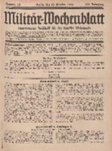 Militär-Wochenblatt : unabhängige Zeitschrift für die deutsche Wehrmacht, 111. Jahrgang, 18 Oktober 1926, Nr 15.