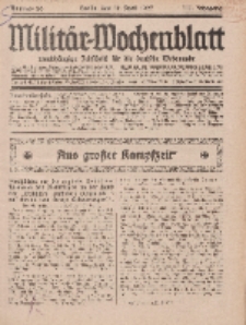 Militär-Wochenblatt : unabhängige Zeitschrift für die deutsche Wehrmacht, 111. Jahrgang, 18. April 1927, Nr 39.