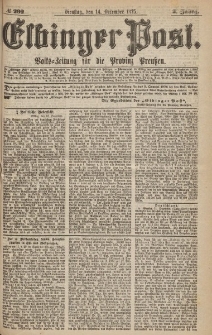 Elbinger Post, Nr.292 Dienstag 2 Dezember 1875, 2 Jh