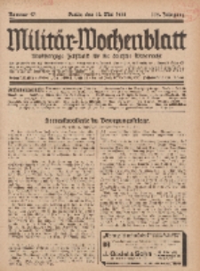 Militär-Wochenblatt : unabhängige Zeitschrift für die deutsche Wehrmacht, 112. Jahrgang, 18. Mai 1928, Nr 43.