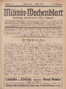 Militär-Wochenblatt : unabhängige Zeitschrift für die deutsche Wehrmacht, 113. Jahrgang, 11. März 1929, Nr 34.
