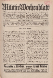 Militär-Wochenblatt : unabhängige Zeitschrift für die deutsche Wehrmacht, 114. Jahrgang, 4. November 1929, Nr 17.