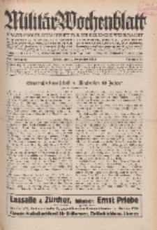 Militär-Wochenblatt : unabhängige Zeitschrift für die deutsche Wehrmacht, 114. Jahrgang, 4. Dezember 1929, Nr 21.