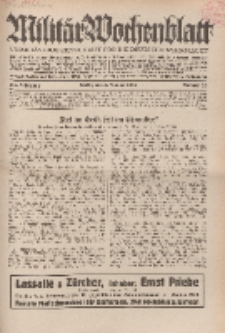 Militär-Wochenblatt : unabhängige Zeitschrift für die deutsche Wehrmacht, 114. Jahrgang, 4. Januar 1930, Nr 25.