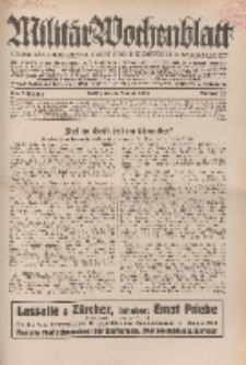 Militär-Wochenblatt : unabhängige Zeitschrift für die deutsche Wehrmacht, 114. Jahrgang, 4. Januar 1930, Nr 25.