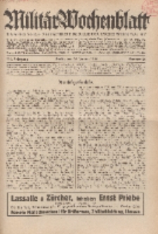 Militär-Wochenblatt : unabhängige Zeitschrift für die deutsche Wehrmacht, 114. Jahrgang, 25. Januar 1930, Nr 28.