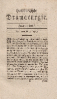 Hamburgische Dramaturgie, Erster Band, Zweytes Stück, den 5ten May, 1767